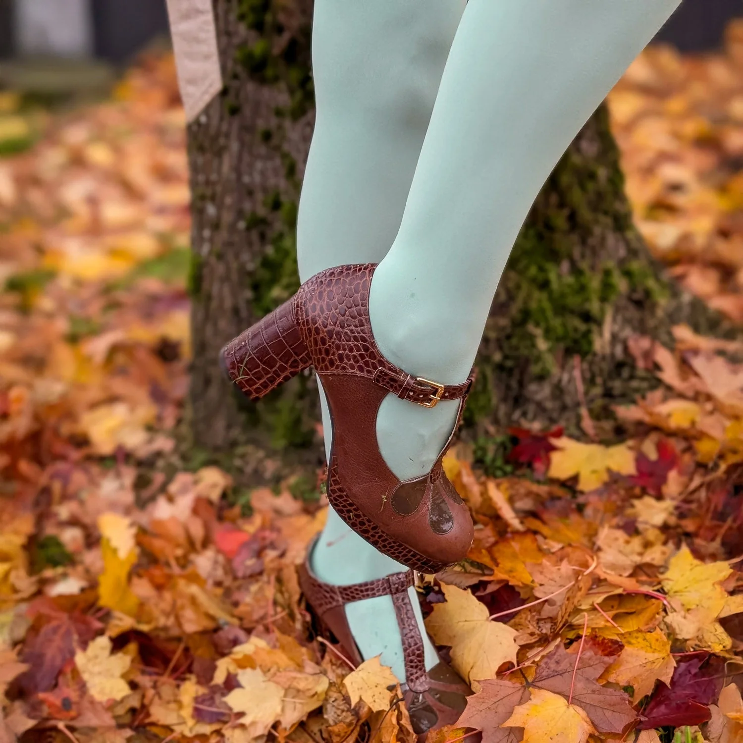 Super Opaque 120 Den Tights - Chalcedony - Image 7