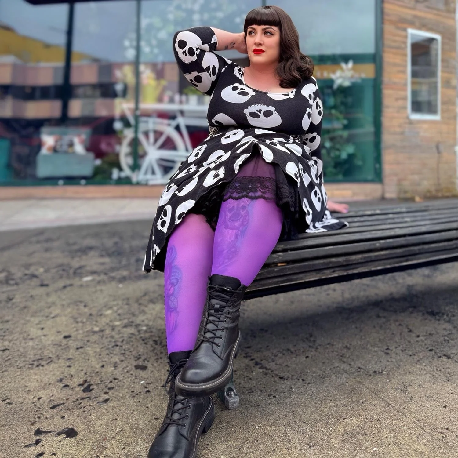 Sheer 30 Den Pantyhose - Purple Haze - Image 4