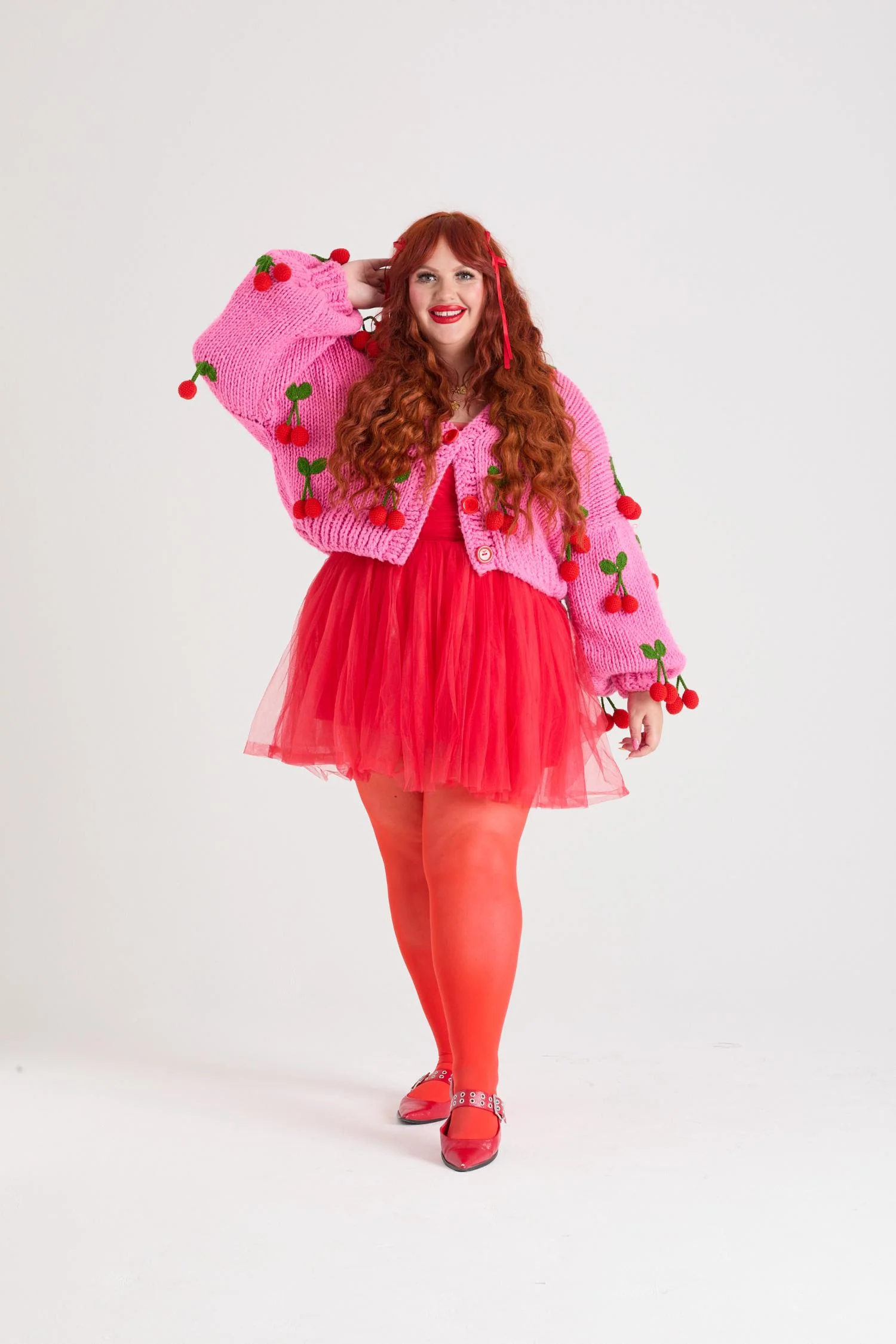 Semi-Opaque 50 Den Tights - Sangria - Image 7