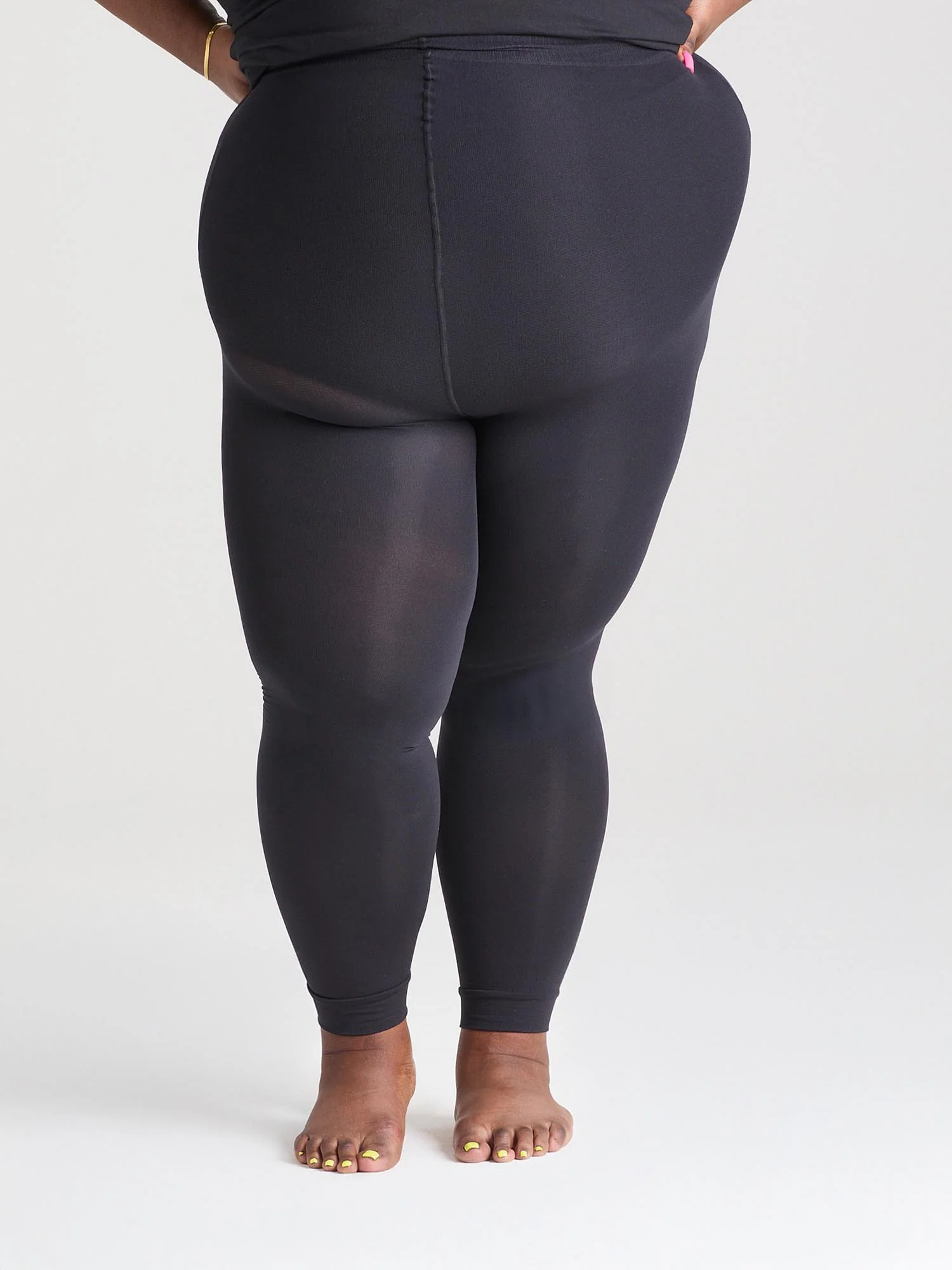 Footless Tights - Black - Image 7