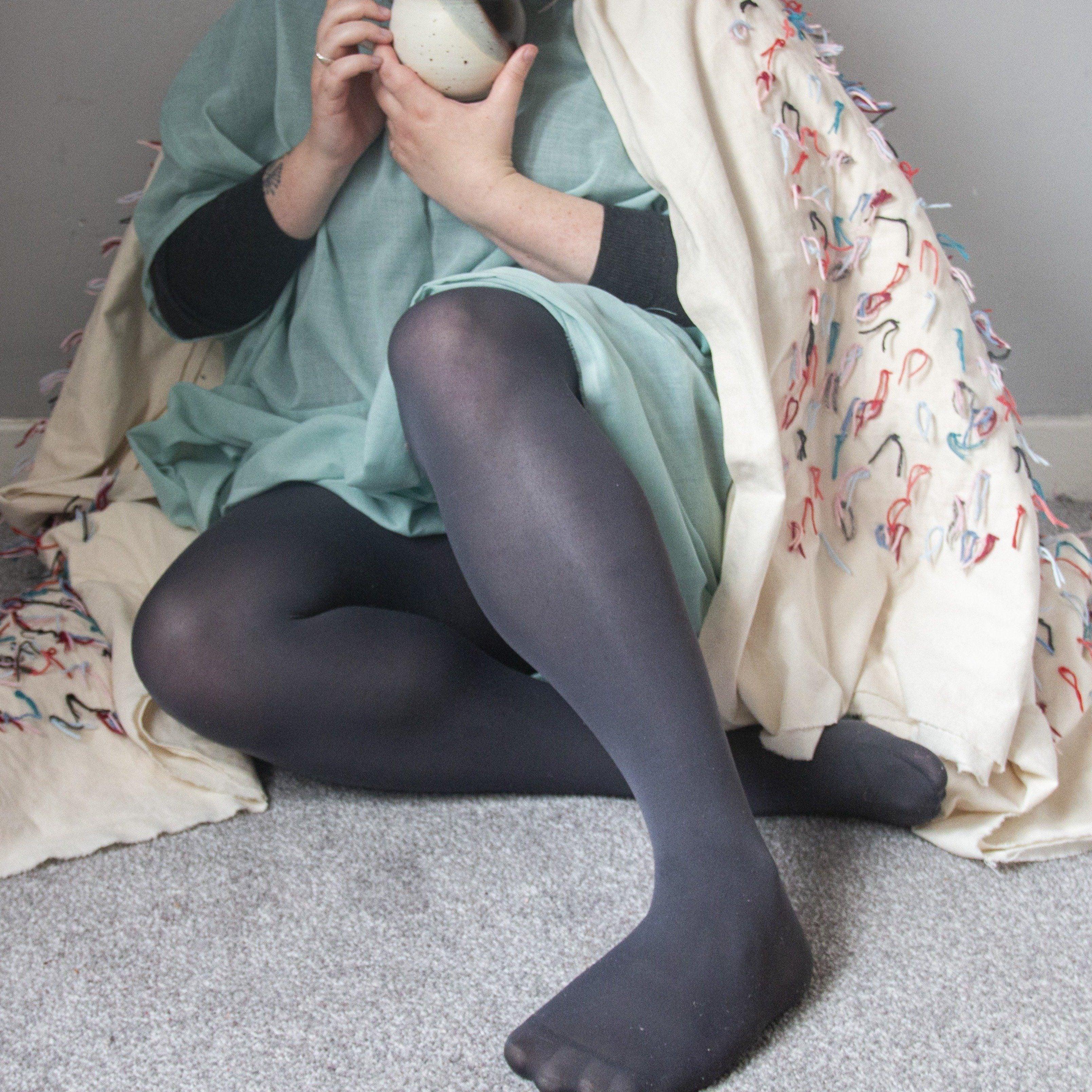 Opaque 80 Den Tights - Slate - Image 3