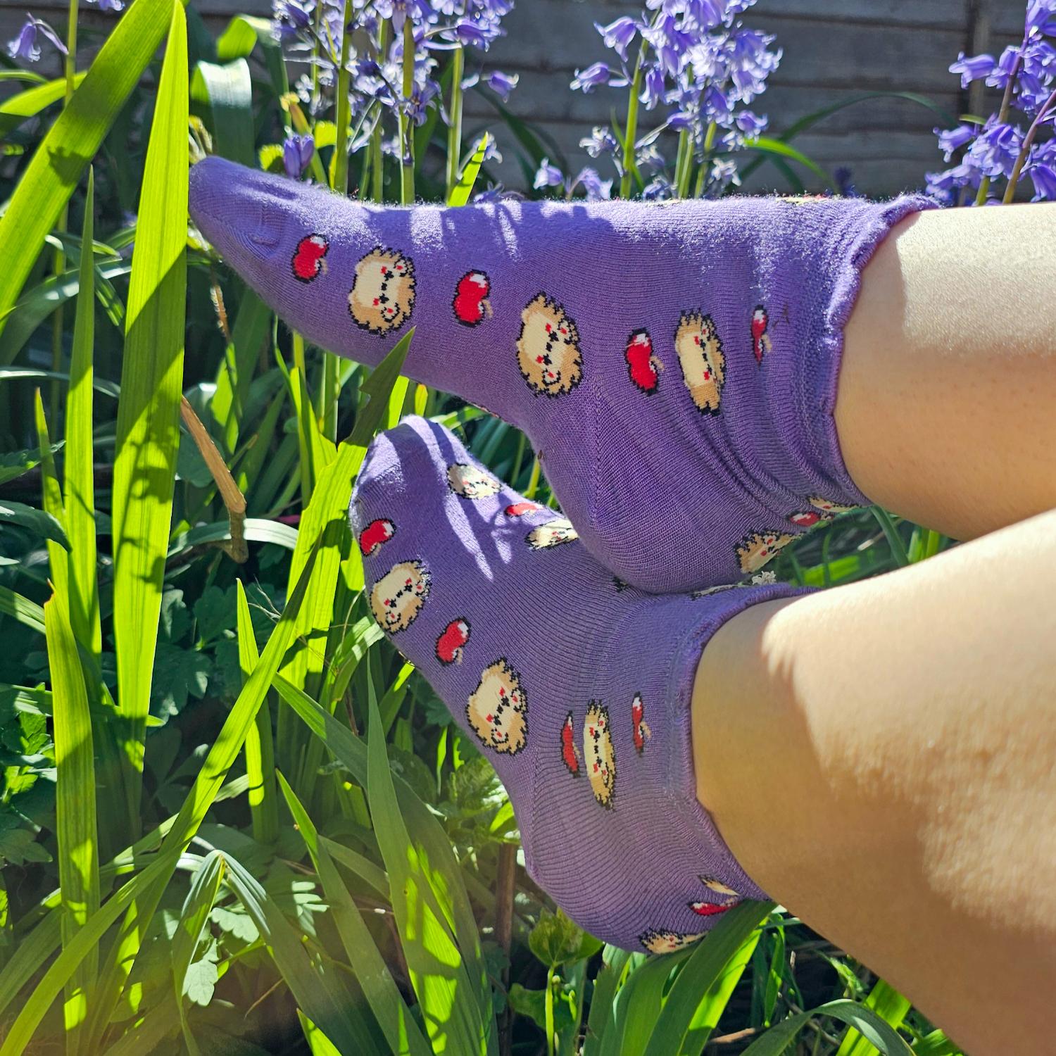 Ultimate Bamboo Ankle Socks - Hedge Hugs - Image 9