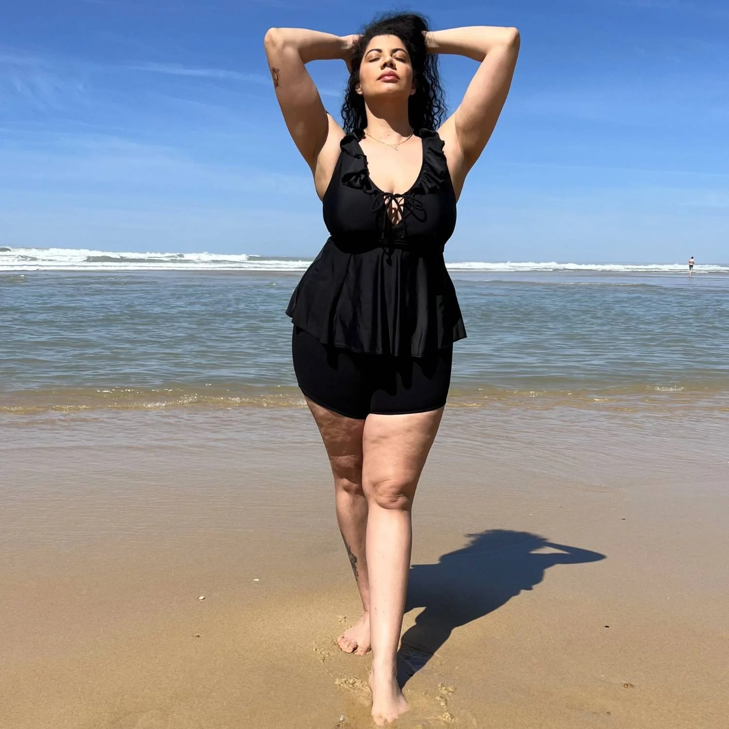 Beam Me Up Tankini Top - Black - Image 13