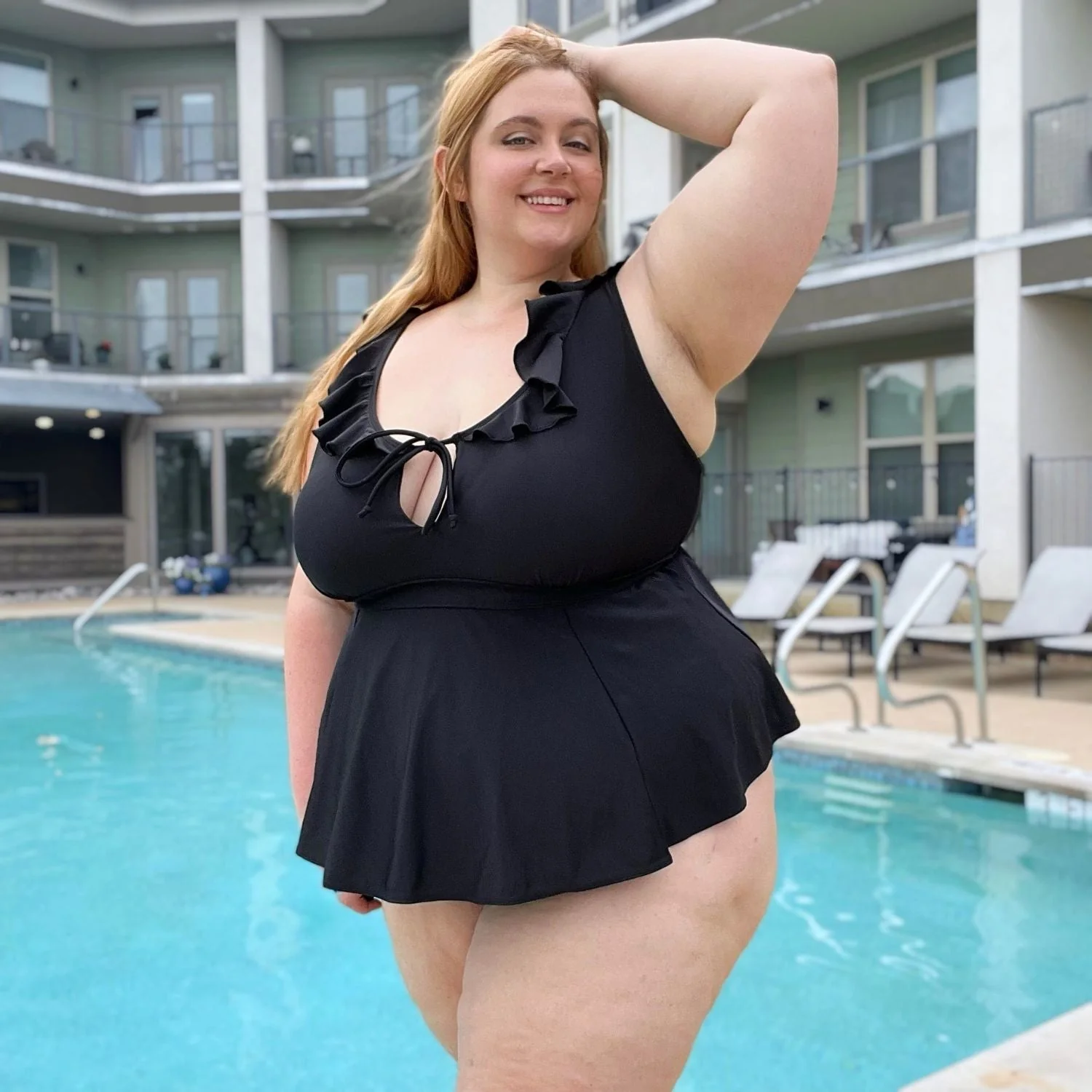 Beam Me Up Tankini Top - Black - Image 19