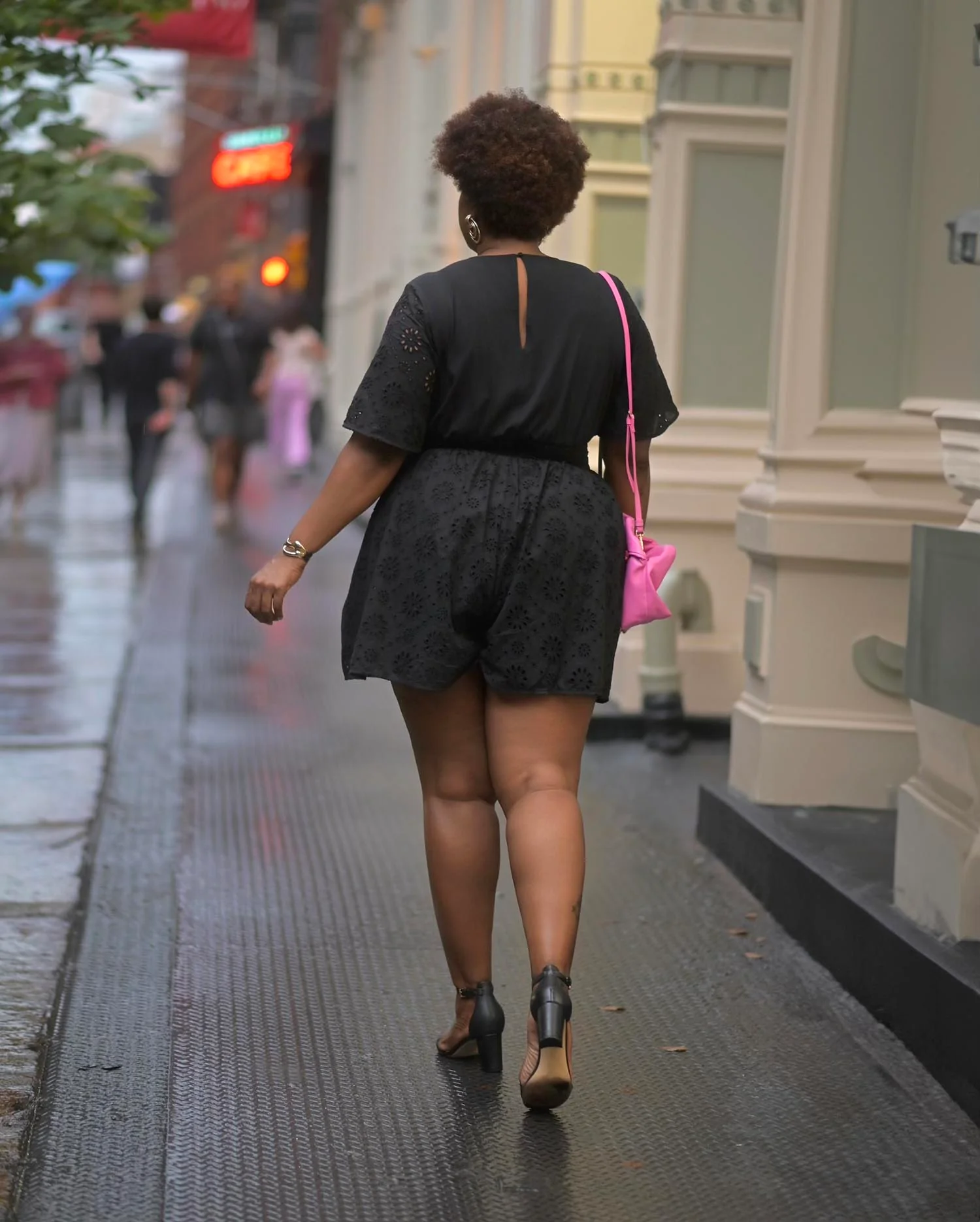 Broderie Anglaise Playsuit - Black - Image 4