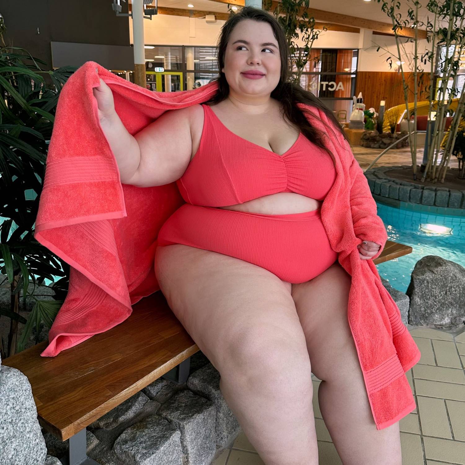 Hasta La Vista Bikini Bottoms - Coral - Image 19