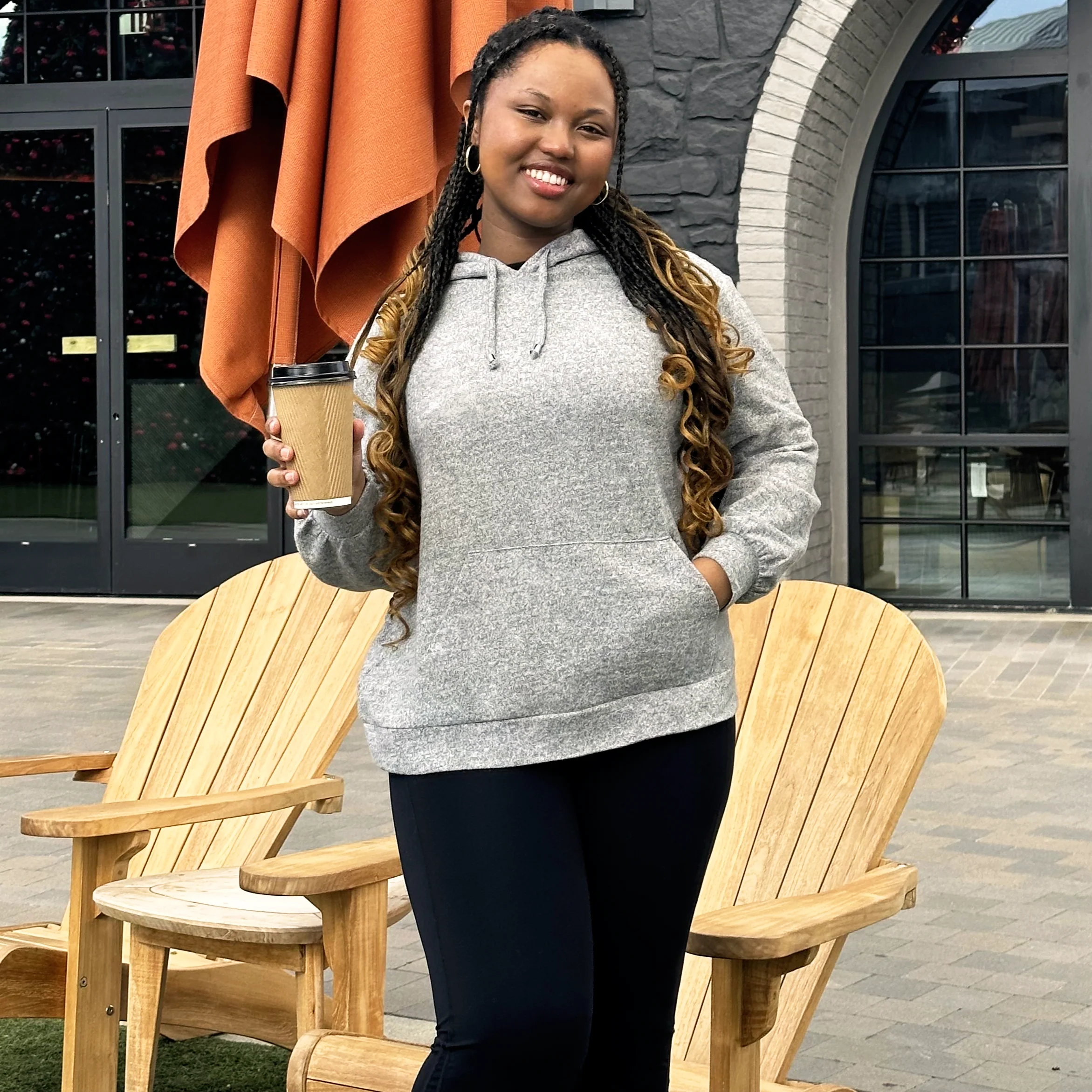 Hoodie - Grey Marl - Image 8