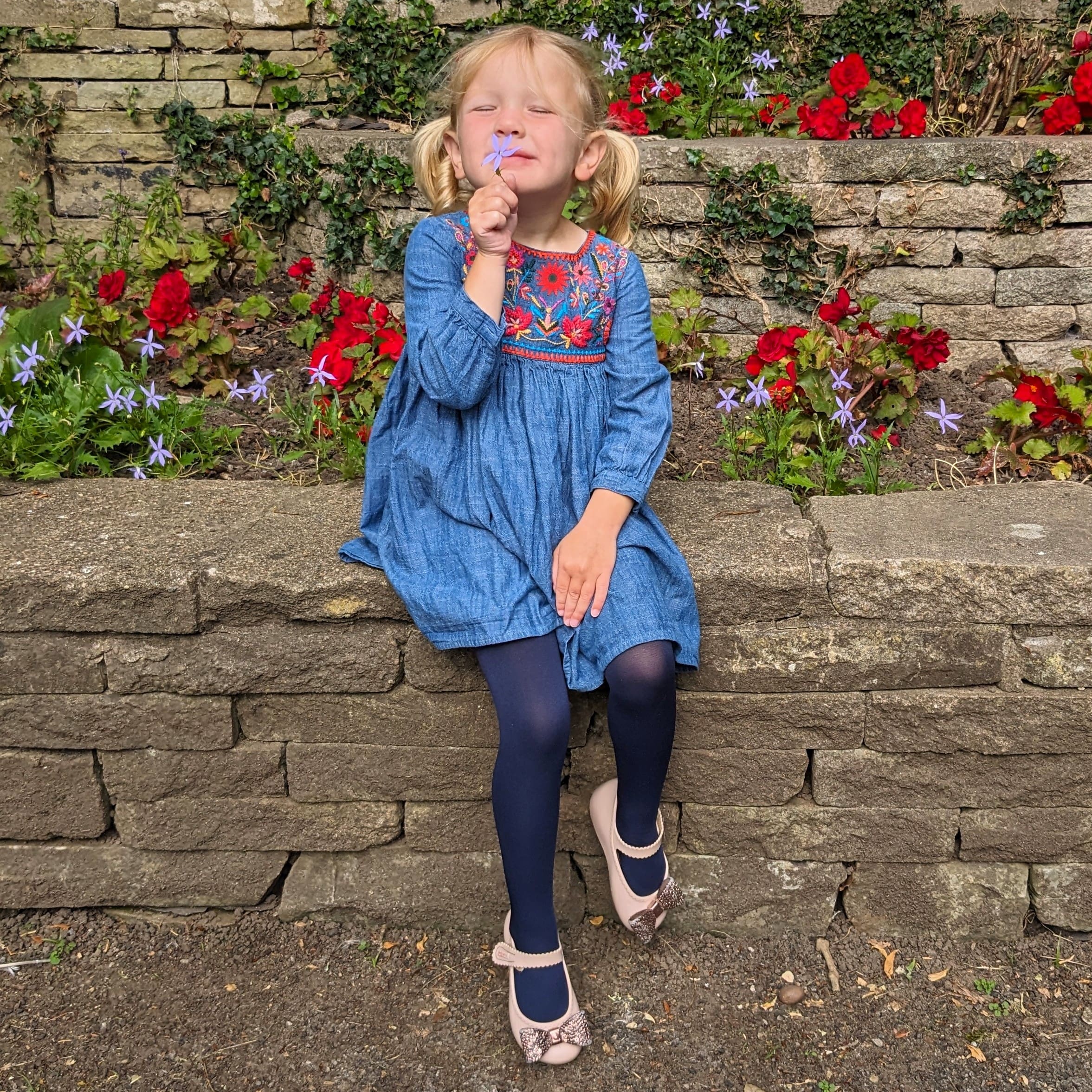 Kids Tights - Navy - Image 9