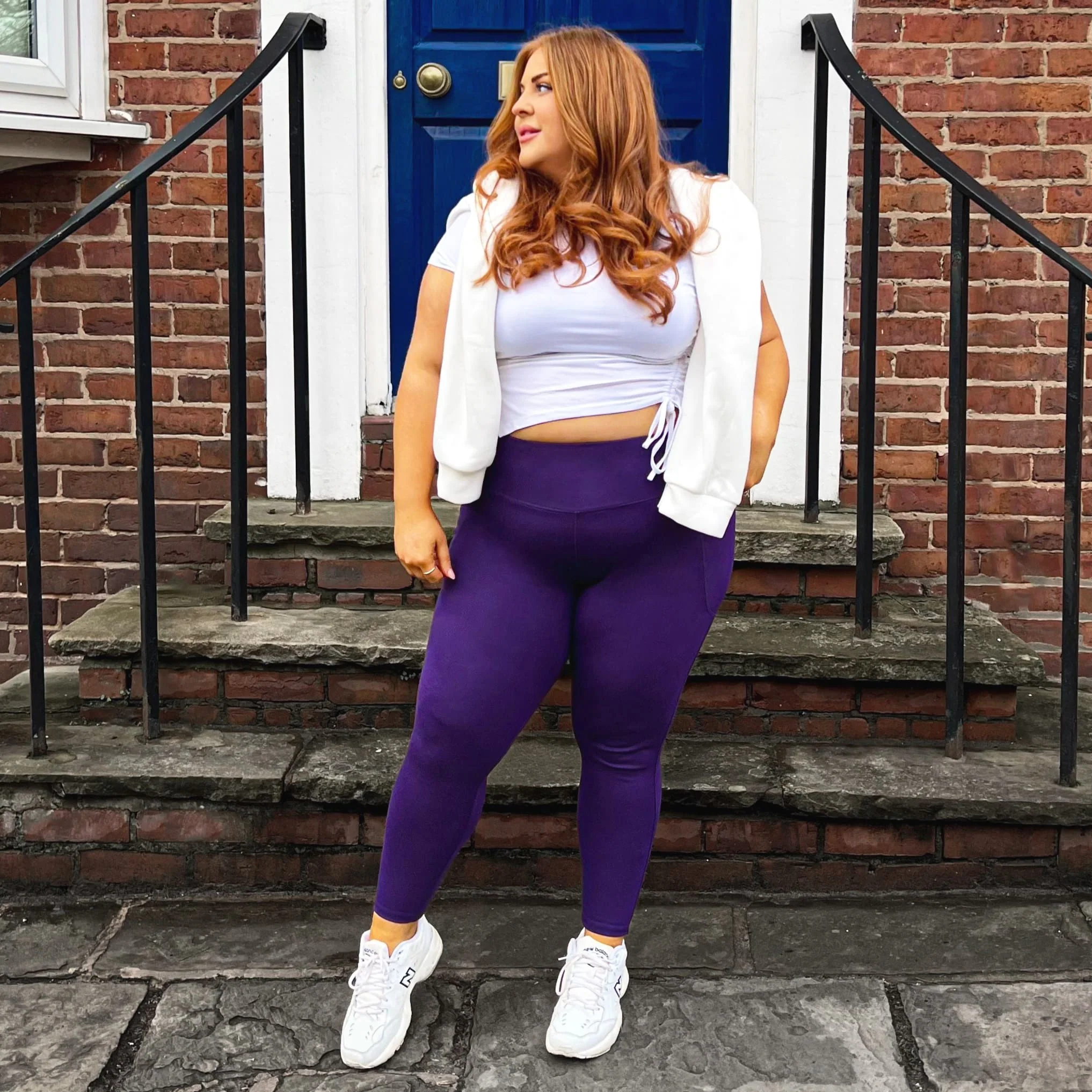 Squat Proof Short Leggings - Suffragette Purple - Image 6