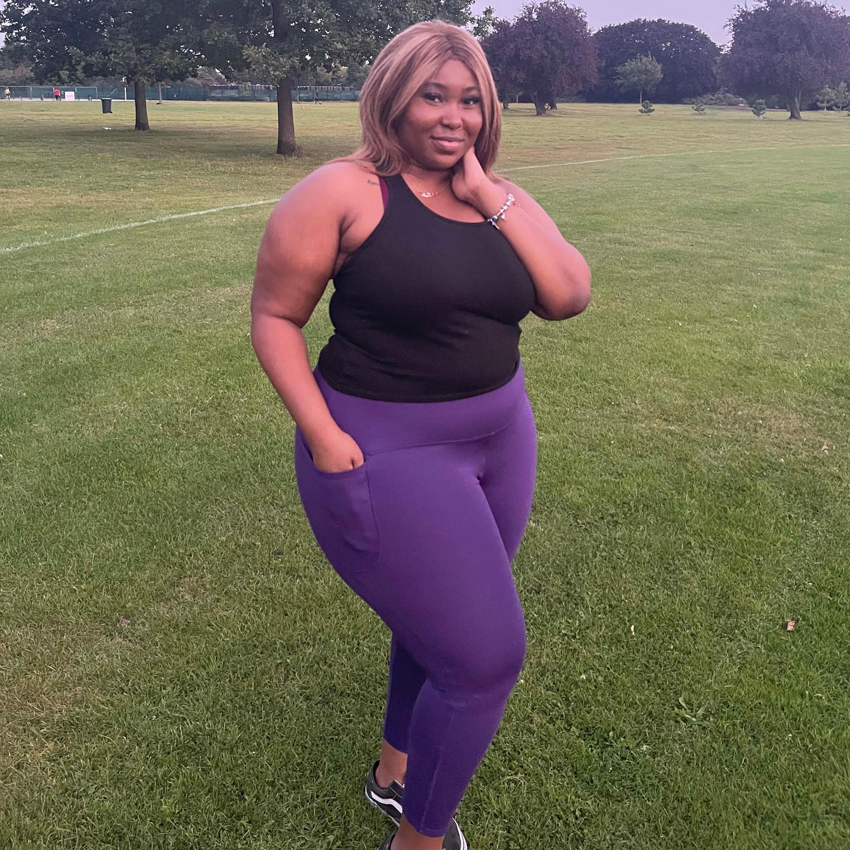 Squat Proof Short Leggings - Suffragette Purple - Image 8