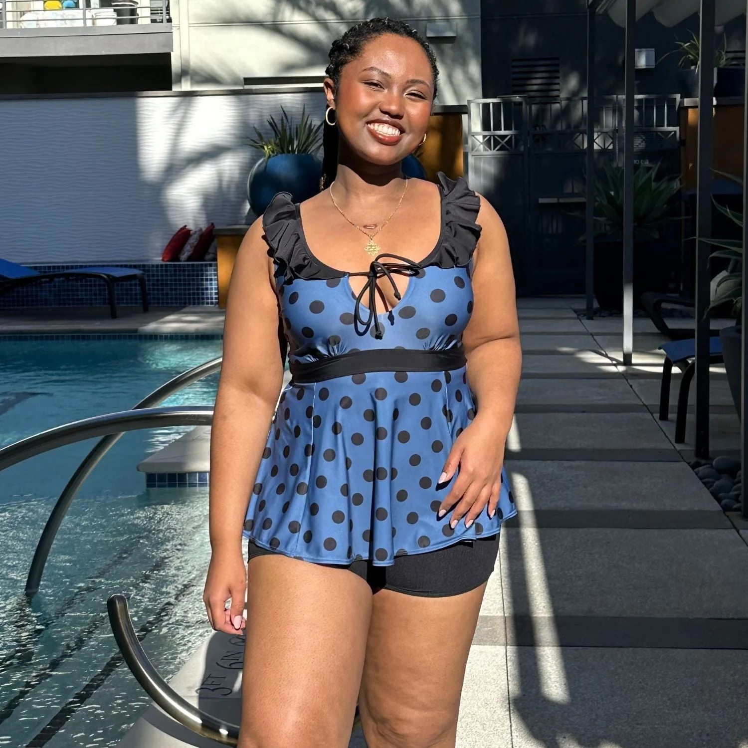 Beam Me Up Tankini Top - Polka - Image 13