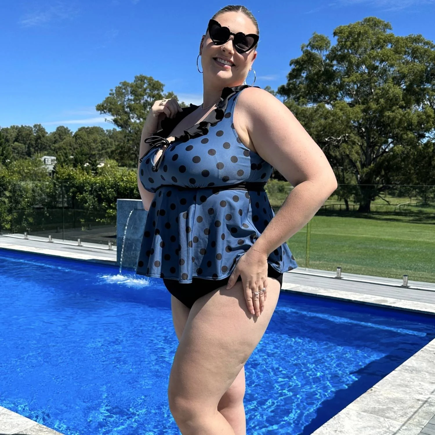 Beam Me Up Tankini Top - Polka - Image 20