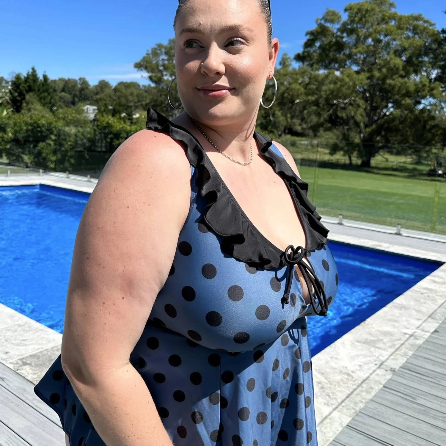 Beam Me Up Tankini Top - Polka - Image 7